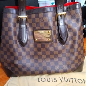 Authentic Louis vuitton hampstead mm damier shoulder bag
